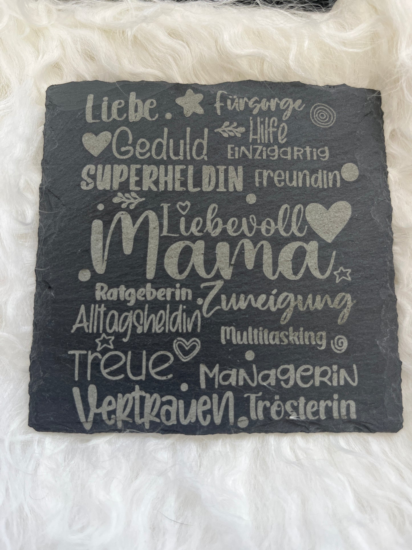 Echter Schiefer Untersetzer