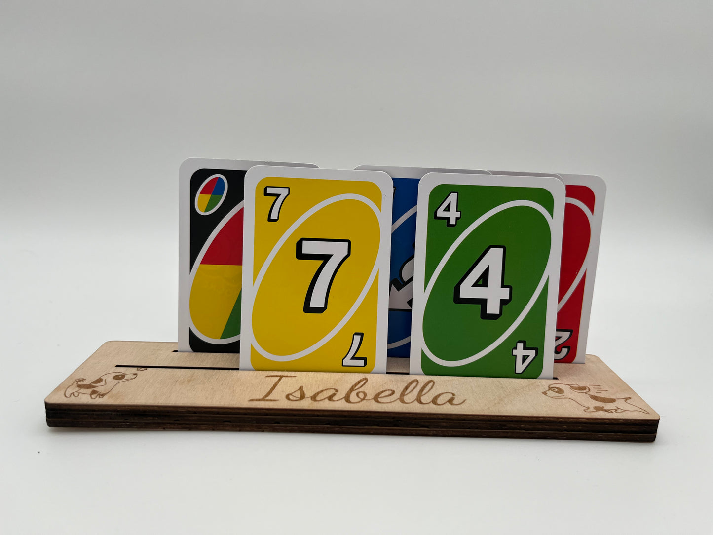 Personalisierter Spielkartenhalter Kartenhalter Kinder