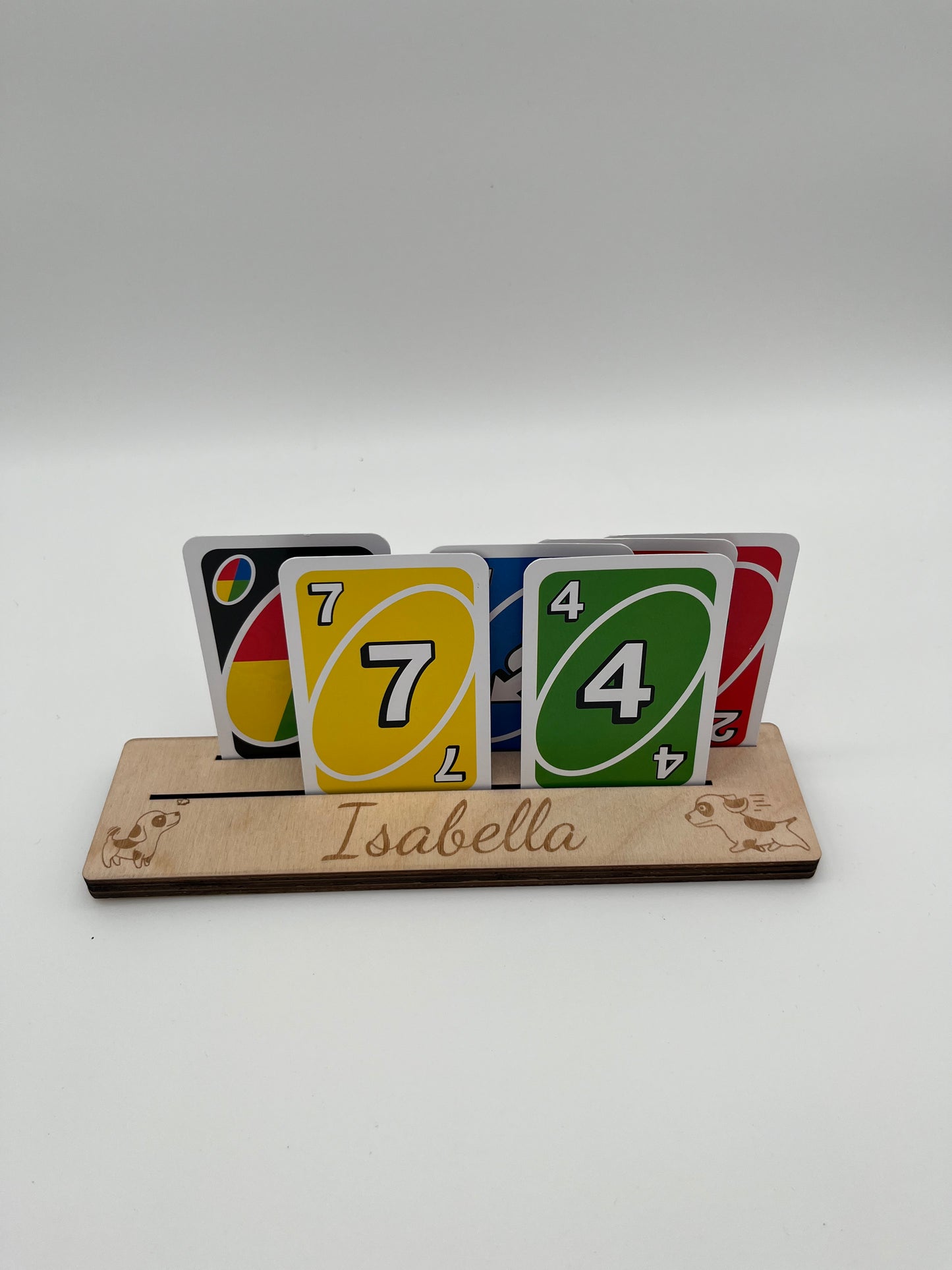 Personalisierter Spielkartenhalter Kartenhalter Kinder