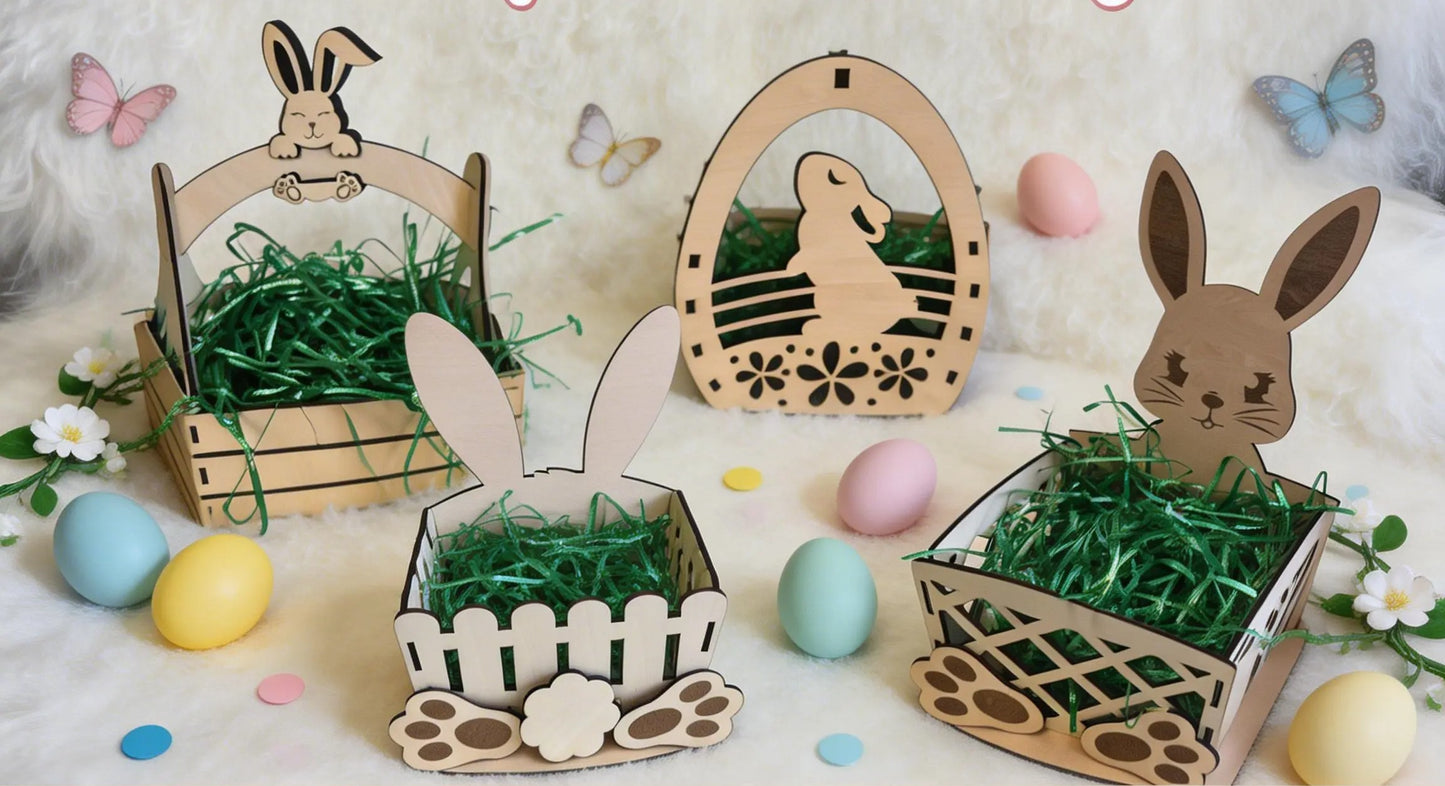 DIY Osterkörbchen aus Holz – Kreative Osternester zum Befüllen